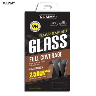 Commy กระจกนิรภัย เต็มจอ สำหรับiphone 6/6s/7/8/8plus/X/XR/Xs max/11/11pro/11pro max/12/12pro/12pro max