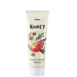 Mistine Honey Facial Scrub ครีมขัดหน้าสูตรผสมน้ำผึ้งและเม็ดบีดส์ Cream 85g