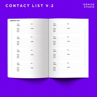 CONTACT LIST v.2 สมุดจดที่อยู่ จดเบอร์โทรศัพท์  จดได้ 156 ชื่อ