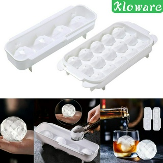 [KLOWARE] Ice Cube Molds Large Sphere Ice Ball Maker BPA Free for Whiskey