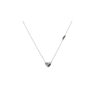 A.CEMI Love Letter Necklace In White Gold สร้อยคอเงินแท้ ของขวัญ