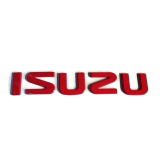 LOGO ISUZU สีแดงติดท้ายรถกะบะดราก้อนอาย ราคาดีที่สุด จบในที่เดียว