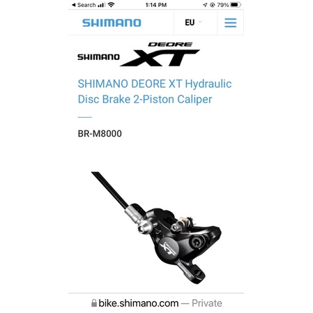 Shimano BR-M8000 BL- M8000 หน้า n หลัง