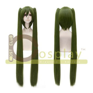 วิกผมทวินเทลมิคุสีเขียวเซมบงซากุระ Cosplay wig Miku Vocaloid senbonzakura 120CM