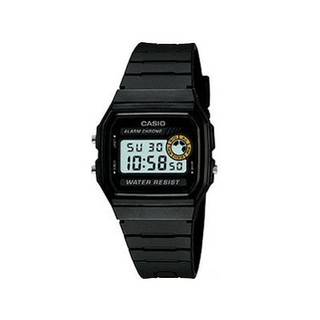 Casio Standard นาฬิกาข้อมือผู้ชาย สีดำ สายเรซิ่น รุ่น F-94WA-8DG