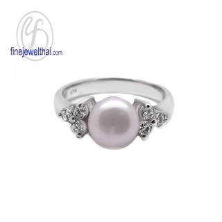 Finejewelthai แหวนมุก มุกน้ำจืด มุกแท้ แหวนเงินแท้/ Fresh Water Pearl Silver925 Ring - R1014pl