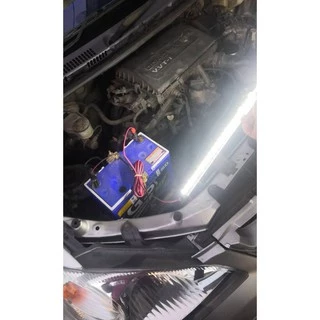 หลอดT8 ไฟภาคสนาม LED คีบกับขั้วแบตเตอรี่ 12V 15W มีปากคีบ กันน้ำได้ 5630 สว่างมาก ไฟคีบแบต