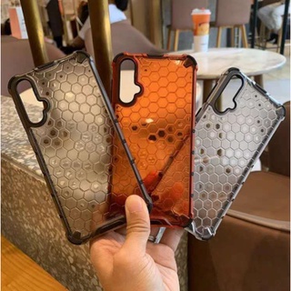 เคสโทรศัพท์ Realme C30 C30S C35 C31 C11 2021 C20 C25 C25S C21Y C25Y C21-Y C21 C17 7i Narzo 30a 20 50A Prime  tpu pc hard cover Honeycomb Pattern Motif Transparent Case