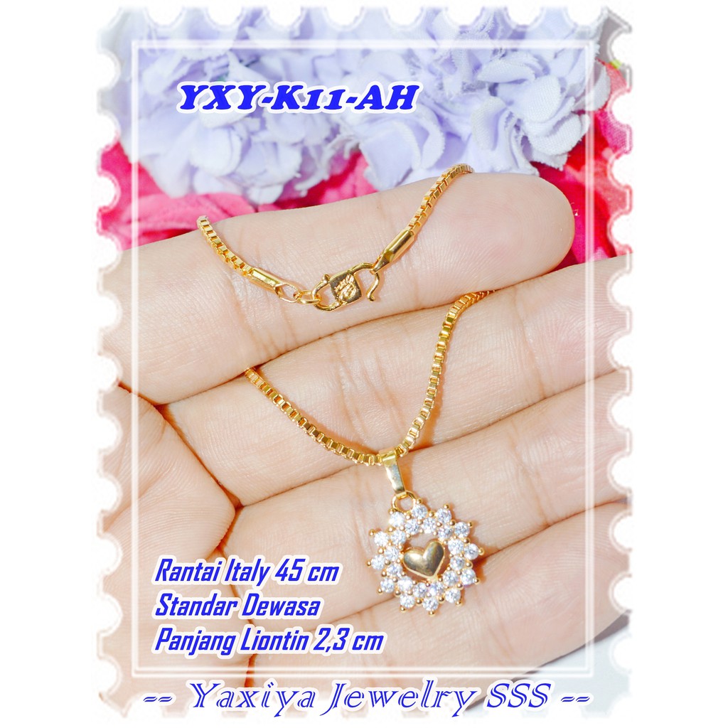 YXY-K11-AH สร้อยคอชุบทอง 18K Love Duri Gold Cover Yaxiya Original Brand