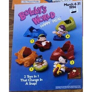 ชุด Bobby’s world 1994 งานเก่านอก Happy meal Mcdonald