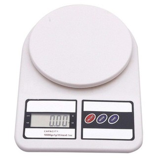 ตาชั่ง ถาดชั่ง อาหาร ผลไม้ ในครัว 1g – 10000g (10kg) ระบบดิจิตอล Digital Electronic Kitchen Tray Scale LCD SF-400