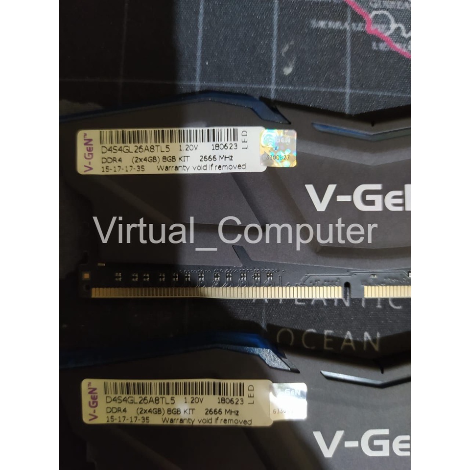 Vgen DDR4 2666Mhz 8GB (2x4GB) แรมเกมมิ่ง แบบแข็ง สูงสุด