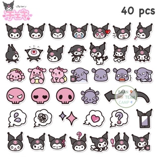 สติ๊กเกอร์ Kuromi 206 คุโรมิ 40ชิ้น ซานริโอ้ sanrio มายเม มาย เมโลดี้ Mymelody มายเมโลดี้ คิด คิต ตี้ hello kitty คิตตี้