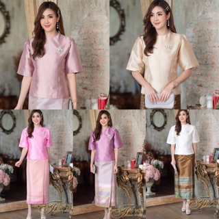 เสื้อคอกลม แขน 3 ส่วน