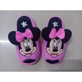 ‼️พร้อมส่ง‼️รองเท้าใส่เดินในบ้านพื้นหนาลายมินนี่เม้าส์ Minnie Mouse