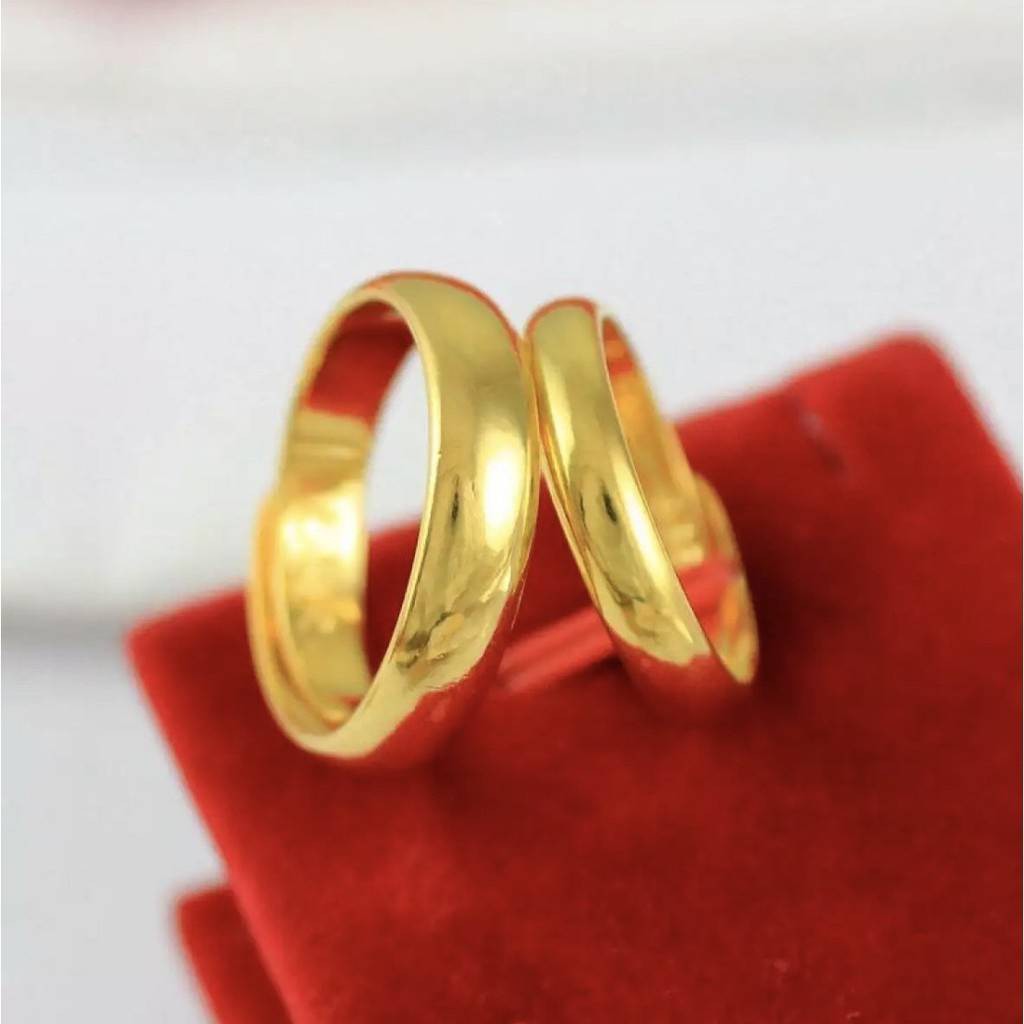 แหวนเกลี้ยง แหวนเศษทองเยาวราช ขนาด1-3สลึง แหวนหุ้มทองคำแท้ งานไมครอน กว้าง 3 มิล