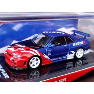 โมเดลรถR34 1/64 โมเดลรถ inno64 Model Nissan Skyline R34 GT-R Nismo R-tune SPecial 1:64 โมเดลรถของขวัญ ราคา