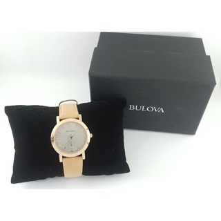 นาฬิกา BULOVA WOMENS 97L146 QUARTZ พร้อมกล่อง (ใหม่มีตำหนิ)