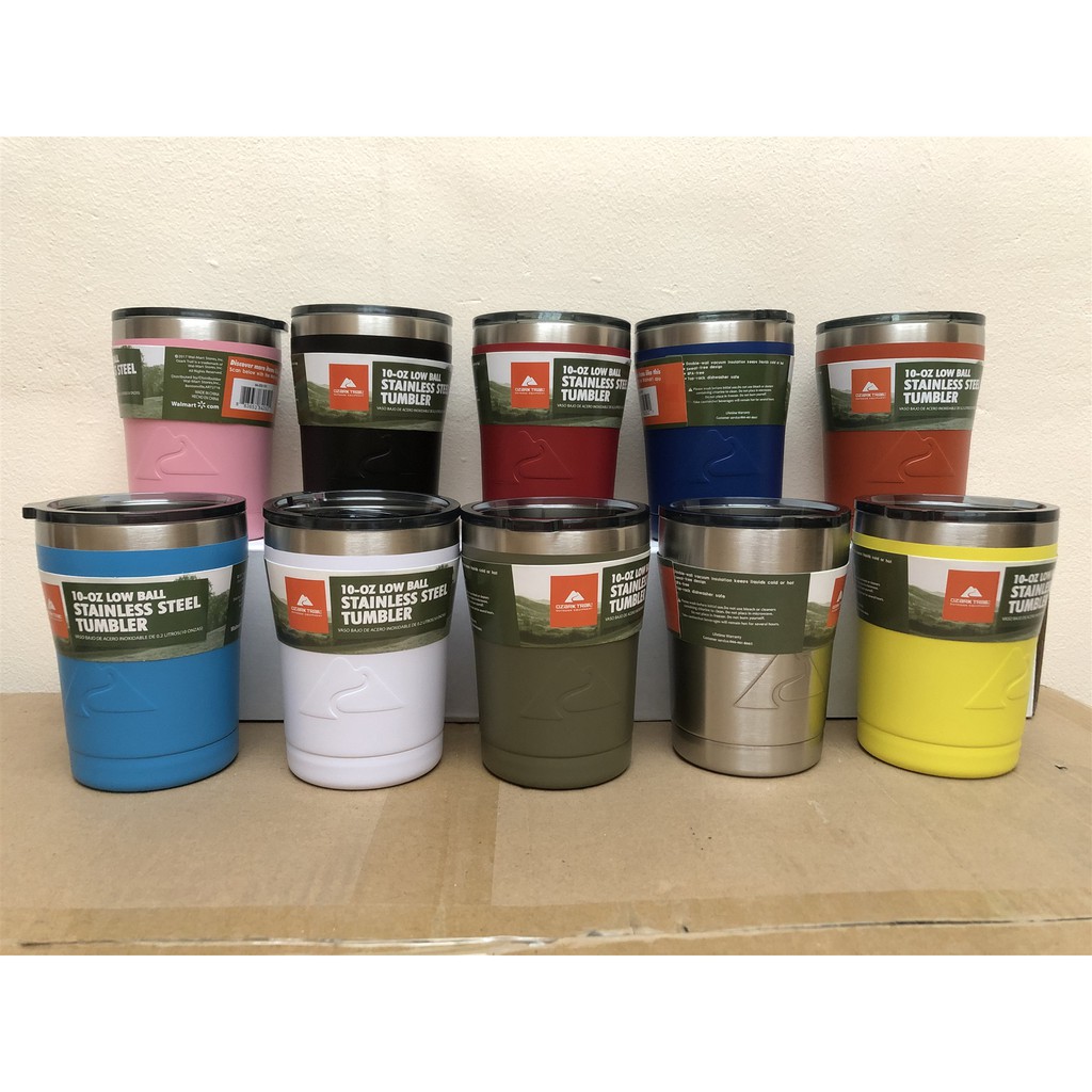 OZARK TRAIL แก้วเก็บเย็น แก้วน้ำเก็บอุณหภูมิได้นาน 18-24 ชั่วโมง ขนาด10oz/14oz รุ่นไม่มีสติ๊กเกอร์รอ