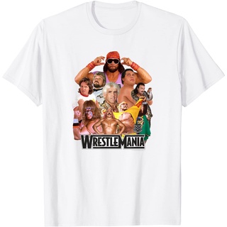 เสื้อยืด พิมพ์ลาย WWE Wrestlemania Collage สําหรับผู้ชาย และผู้หญิง