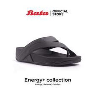 Bata Energy+ รองเท้าแตะลำลองแฟชั่นผู้ชาย สีดำ