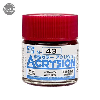 Mr.Hobby MR.ACRYSION COLOR N-43 WINE RED 4973028112375 (สี)