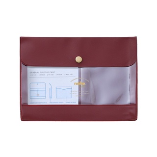 nahe General Purpose Case A6 Wine (HDF083-WN) / ซองอเนกประสงค์ ขนาด A6 สีไวน์