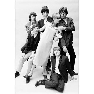 โปสเตอร์ The Rolling Stones เดอะโรลลิงสโตนส์ ตกแต่งผนัง Music Poster โปสเตอร์วินเทจ โปสเตอร์วงดนตรี โปสเตอร์ติดผนัง