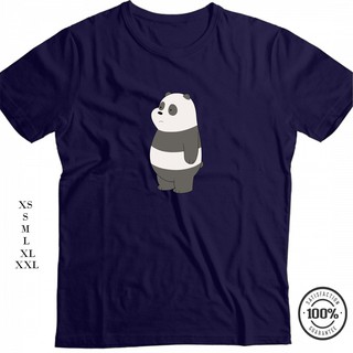 เสื้อคู่วินเทจ - เราหมีเปลือยแพนด้าพิมพ์ TSHIRT คุณภาพดีเยี่ยม (BB8)