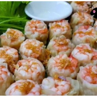 ขนมจีบกุ้ง 🍤 🍤 อิสลาม 20 ลูก حلال จุใจพร้อมน้ำจิ้มและกระเทียม ส่งฟรี