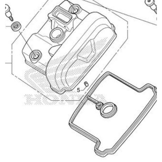 12310-KPP-T00/12391-KPP-901ฝาครอบฝาสูบแท้ CBR150Rพร้อมปะเก็นฝาครอบ1ชุดรวม2ชิ้น