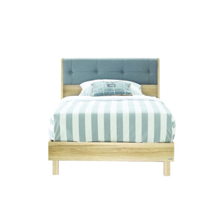 Koncept furniture เตียงนอน 3.5 ฟุต รุ่น Bente สีไม้อ่อน (116x218x96 ซม.)