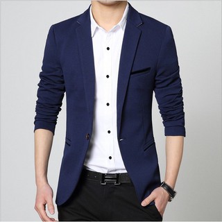 [MEN] สูทผู้ชาย แบบลำลอง ทรงสลิมฟิต Blazer M-5XL（wholesale）