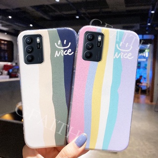 เคสโทรศัพท์ OPPO Reno6 Z 5G Reno 6Z 5 5Pro Casing RAINBOW Color Soft Case With Beautiful Gradient Color Shockproof Cover เคสโทรศัพท์ ออปโป้ Reno 6Z Reno5 Reno5Pro