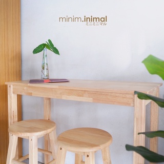 minimbartable : โต๊ะบาร์ไม้ยางพารา ( ไม่รวมเก้าอี้ เฉพาะโต๊ะแต่ละขนาด)