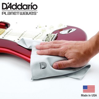 DAddario® PW-MPC ผ้าเช็ดกีตาร์ แบบเนื้อไมโครไฟเบอร์ (Micro-Fiber Polish Cloth) ** Made in USA **