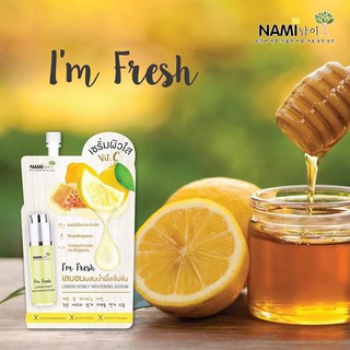 [ซอง 7 กรัม] Nami Im Fresh Lemon Honey Whitening Serum นามิ แอม เฟรช เลมอน ฮันนี่ ไวท์เทนนิ่ง เซรั่ม