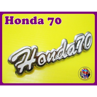 โลโก้บังลมสีขาว Honda C70 Legshield Front Cover "White" Emblem