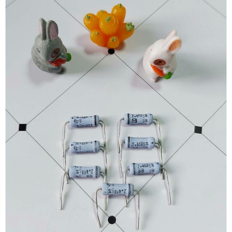Resistor2.4K/3W อะไหล่เครื่องเสียง:แอมป์หลอด