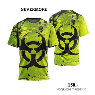 NEVERMORE T-SHIRT 3D  ใส่ได้ทั้งชายและหญิง