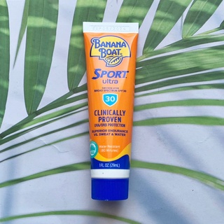 บานาน่า โบ๊ท โลชั่นกันแดด SPF 30 กันน้ำ กันเหงื่อ Sport Ultra Sunscreen Lotion Broad Spectrum SPF 30, 29 ml (Banana Boat®) ขนาดพกพา