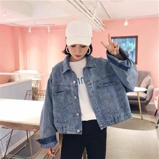 เสื้อแจ็คเก็ตยีน เสื้อยีน เสื้อคลุม jacket