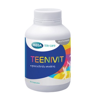 Mega We Care Teenivit [30 Capsules] ทีนิวิท 30แคปซูล [1กระปุก]