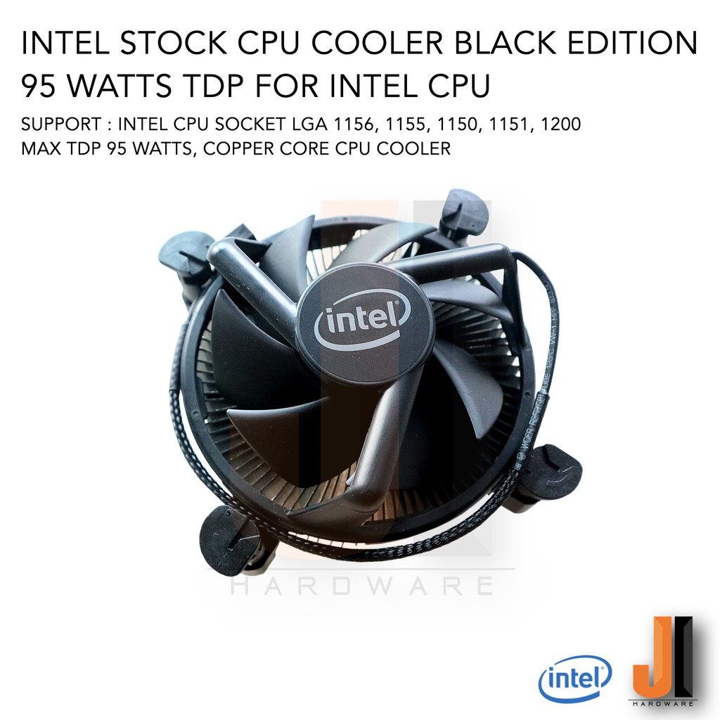 Heatsink แกนทองแดง Intel Stock CPU Cooler Black Edition For Intel CPU Socket LGA 1150, 1151, 1155, 1