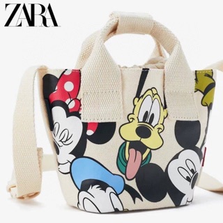 กระเป๋าสะพาย ZARA CANVAS MICKEY MOUSE MINI BAG