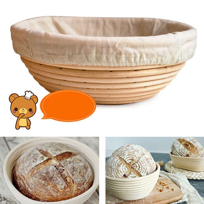 Universe Round Bread Proofing Basket ผ้าซับใน Sourdough Banneton Proofing Baskets
