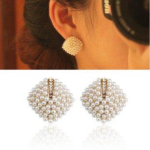 เครื่องประดับแฟชั่นผู้หญิงต่างหูมุก stud earrings