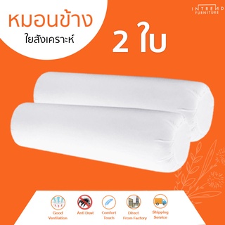 Furniture Intrend หมอนข้าง ป้องกันไรฝุ่น (White) ฟรี ซื้อ 1 แถม 1