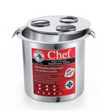 (ปิด) หม้อกาแฟ Chef 36 ซม. ฝา 3 ช่อง (ยี่ห้อ ม้าลาย)