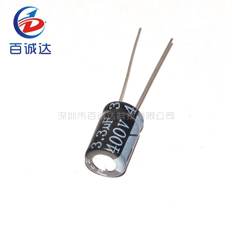 20 ชิ้น/เซ็ต 400V 3.3UF 3.3UF400V 8*12 Electrolytic capacitor 400 V 3.3UF อลูมิเนียม Electrolytic ca
